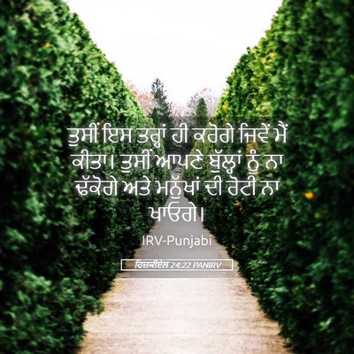 Picture 05 - ਹਿਜ਼ਕੀਏਲ 24:22 PANIRV - ਤੁਸੀਂ ਇਸ ਤਰ੍ਹਾਂ ਹੀ - Bible Verse Picture