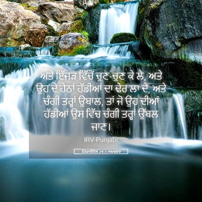 Picture 05 - ਹਿਜ਼ਕੀਏਲ 24:5 PANIRV - ਅਤੇ ਇੱਜੜ ਵਿੱਚੋਂ - Bible Verse Picture