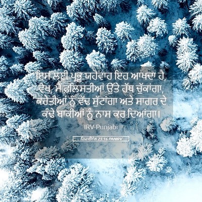 Picture 05 - ਹਿਜ਼ਕੀਏਲ 25:16 PANIRV - ਇਸ ਲਈ ਪ੍ਰਭੂ ਯਹੋਵਾਹ - Bible Verse Picture