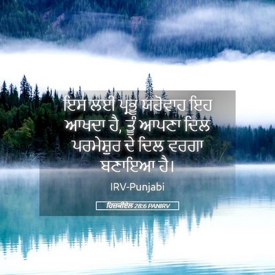 Picture 05 - ਹਿਜ਼ਕੀਏਲ 28:6 PANIRV - ਇਸ ਲਈ ਪ੍ਰਭੂ ਯਹੋਵਾਹ - Bible Verse Picture
