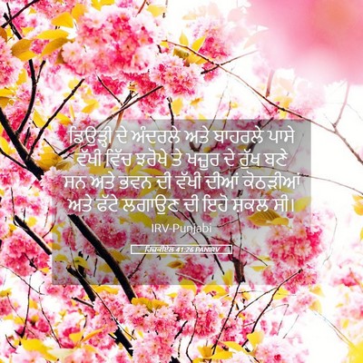 Picture 05 - ਹਿਜ਼ਕੀਏਲ 41:26 PANIRV - ਡਿਉੜ੍ਹੀ ਦੇ ਅੰਦਰਲੇ - Bible Verse Picture