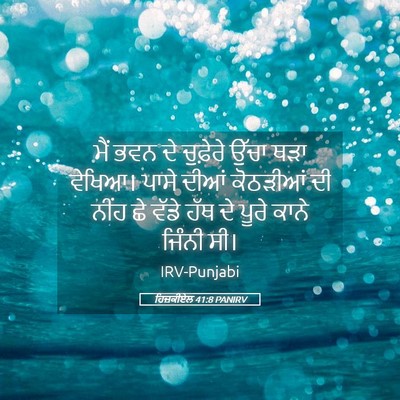 Picture 05 - ਹਿਜ਼ਕੀਏਲ 41:8 PANIRV - ਮੈਂ ਭਵਨ ਦੇ ਚੁਫ਼ੇਰੇ - Bible Verse Picture