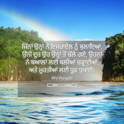 Picture 05 - ਹੋਸ਼ੇਆ 11:2 PANIRV - ਜਿੰਨਾਂ ਉਨ੍ਹਾਂ ਨੇ - Bible Verse Picture