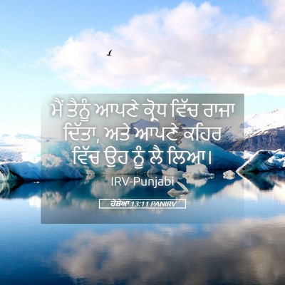 Picture 05 - ਹੋਸ਼ੇਆ 13:11 PANIRV - ਮੈਂ ਤੈਨੂੰ ਆਪਣੇ - Bible Verse Picture