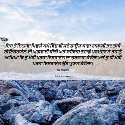 Picture 06 - 1 ਇਤਿਹਾਸ 11:2 PANIRV - ਇਸ ਤੋਂ ਇਲਾਵਾ ਪਿਛਲੇ - Bible Verse Picture