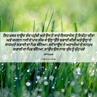 Picture 06 - 1 ਇਤਿਹਾਸ 19:17 PANIRV - ਇਹ ਖ਼ਬਰ ਦਾਊਦ ਤੱਕ - Bible Verse Picture