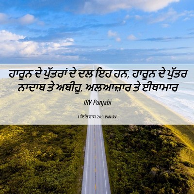 Picture 06 - 1 ਇਤਿਹਾਸ 24:1 PANIRV - ਹਾਰੂਨ ਦੇ ਪੁੱਤਰਾਂ - Bible Verse Picture