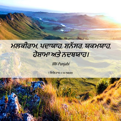 Picture 06 - 1 ਇਤਿਹਾਸ 3:18 PANIRV - ਮਲਕੀਰਾਮ, ਪਦਾਯਾਹ, - Bible Verse Picture