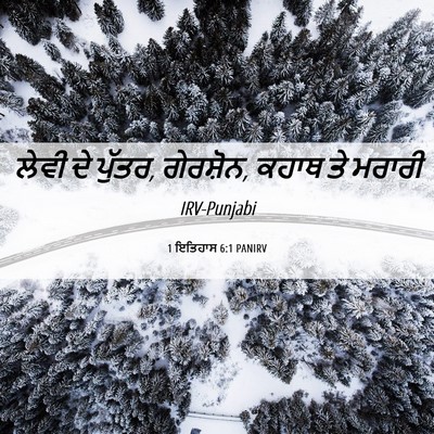Picture 06 - 1 ਇਤਿਹਾਸ 6:1 PANIRV - ਲੇਵੀ ਦੇ ਪੁੱਤਰ, - Bible Verse Picture