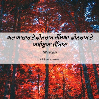 Picture 06 - 1 ਇਤਿਹਾਸ 6:4 PANIRV - ਅਲਆਜ਼ਾਰ ਤੋਂ - Bible Verse Picture