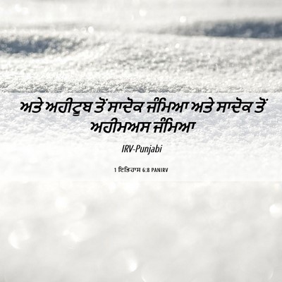 Picture 06 - 1 ਇਤਿਹਾਸ 6:8 PANIRV - ਅਤੇ ਅਹੀਟੂਬ ਤੋਂ - Bible Verse Picture