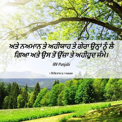 Picture 06 - 1 ਇਤਿਹਾਸ 8:7 PANIRV - ਅਤੇ ਨਅਮਾਨ ਤੇ - Bible Verse Picture
