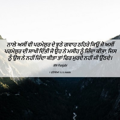 Picture 06 - 1 ਕੁਰਿੰਥੀਆਂ 15:15 PANIRV - ਨਾਲੇ ਅਸੀਂ ਵੀ - Bible Verse Picture