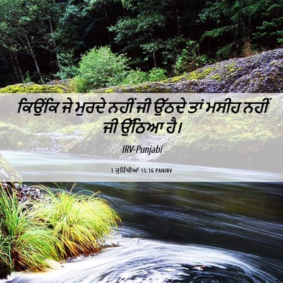Picture 06 - 1 ਕੁਰਿੰਥੀਆਂ 15:16 PANIRV - ਕਿਉਂਕਿ ਜੇ ਮੁਰਦੇ - Bible Verse Picture
