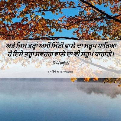 Picture 06 - 1 ਕੁਰਿੰਥੀਆਂ 15:49 PANIRV - ਅਤੇ ਜਿਸ ਤਰ੍ਹਾਂ - Bible Verse Picture