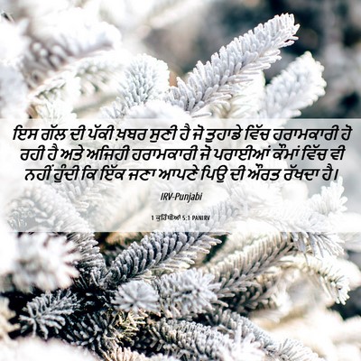 Picture 06 - 1 ਕੁਰਿੰਥੀਆਂ 5:1 PANIRV - ਇਸ ਗੱਲ ਦੀ ਪੱਕੀ ਖ਼ਬਰ - Bible Verse Picture