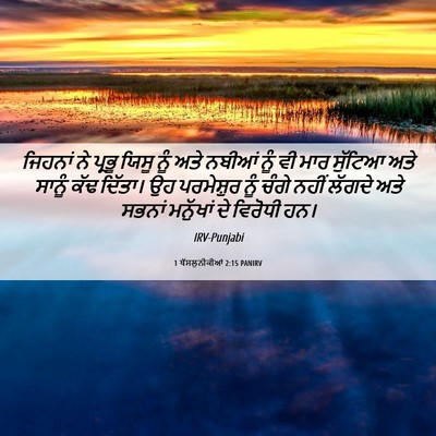 Picture 06 - 1 ਥੱਸਲੁਨੀਕੀਆਂ 2:15 PANIRV - ਜਿਹਨਾਂ ਨੇ ਪ੍ਰਭੂ - Bible Verse Picture