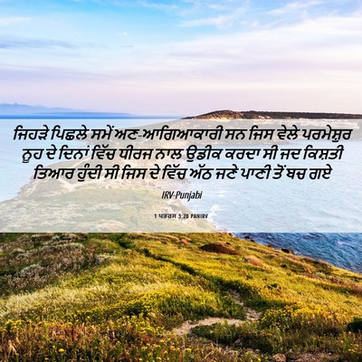 Picture 06 - 1 ਪਤਰਸ 3:20 PANIRV - ਜਿਹੜੇ ਪਿਛਲੇ ਸਮੇਂ - Bible Verse Picture