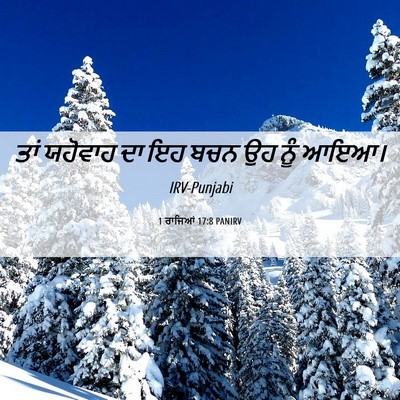 Picture 06 - 1 ਰਾਜਿਆਂ 17:8 PANIRV - ਤਾਂ ਯਹੋਵਾਹ ਦਾ ਇਹ - Bible Verse Picture