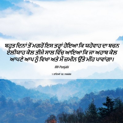Picture 06 - 1 ਰਾਜਿਆਂ 18:1 PANIRV - ਬਹੁਤ ਦਿਨਾਂ ਤੋਂ - Bible Verse Picture