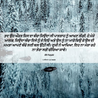 Picture 06 - 1 ਰਾਜਿਆਂ 3:26 PANIRV - ਤਦ ਉਹ ਔਰਤ ਜਿਸ ਦਾ - Bible Verse Picture