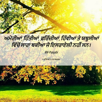 Picture 06 - 1 ਰਾਜਿਆਂ 9:20 PANIRV - ਅਮੋਰੀਆਂ, ਹਿੱਤੀਆਂ, - Bible Verse Picture