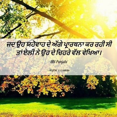 Picture 06 - 1 ਸਮੂਏਲ 1:12 PANIRV - ਜਦ ਉਹ ਯਹੋਵਾਹ ਦੇ - Bible Verse Picture