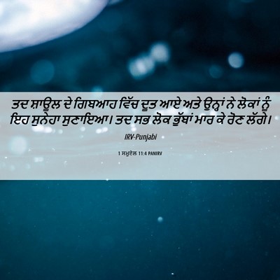 Picture 06 - 1 ਸਮੂਏਲ 11:4 PANIRV - ਤਦ ਸ਼ਾਊਲ ਦੇ ਗਿਬਆਹ - Bible Verse Picture