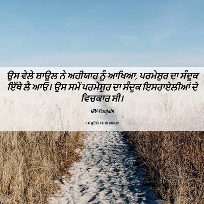 Picture 06 - 1 ਸਮੂਏਲ 14:18 PANIRV - ਉਸ ਵੇਲੇ ਸ਼ਾਊਲ ਨੇ - Bible Verse Picture