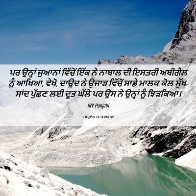Picture 06 - 1 ਸਮੂਏਲ 25:14 PANIRV - ਪਰ ਉਨ੍ਹਾਂ ਜੁਆਨਾਂ - Bible Verse Picture