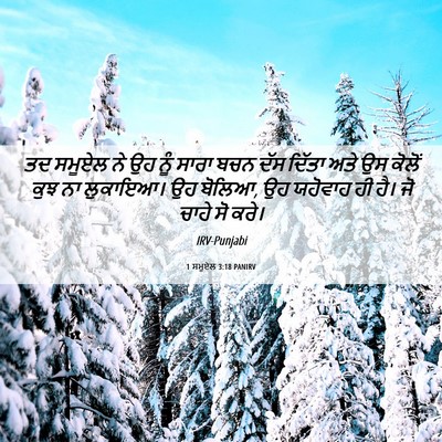 Picture 06 - 1 ਸਮੂਏਲ 3:18 PANIRV - ਤਦ ਸਮੂਏਲ ਨੇ ਉਹ ਨੂੰ - Bible Verse Picture