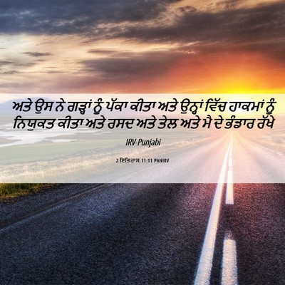 Picture 06 - 2 ਇਤਿਹਾਸ 11:11 PANIRV - ਅਤੇ ਉਸ ਨੇ ਗੜ੍ਹਾਂ - Bible Verse Picture