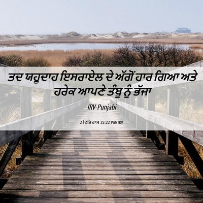Picture 06 - 2 ਇਤਿਹਾਸ 25:22 PANIRV - ਤਦ ਯਹੂਦਾਹ ਇਸਰਾਏਲ - Bible Verse Picture