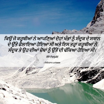 Picture 06 - 2 ਇਤਿਹਾਸ 5:8 PANIRV - ਕਿਉਂ ਜੋ ਕਰੂਬੀਆਂ ਨੇ - Bible Verse Picture