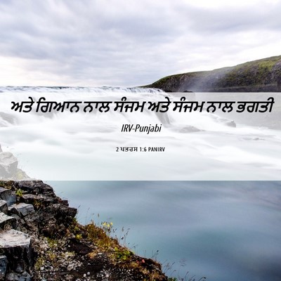 Picture 06 - 2 ਪਤਰਸ 1:6 PANIRV - ਅਤੇ ਗਿਆਨ ਨਾਲ ਸੰਜਮ - Bible Verse Picture