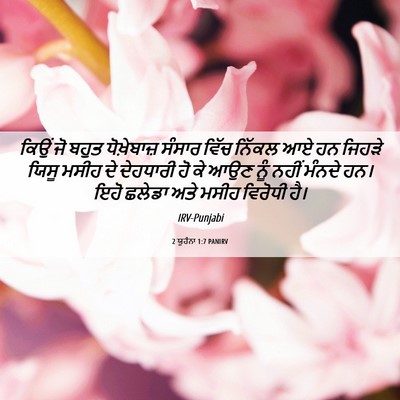 Picture 06 - 2 ਯੂਹੰਨਾ 1:7 PANIRV - ਕਿਉਂ ਜੋ ਬਹੁਤ - Bible Verse Picture