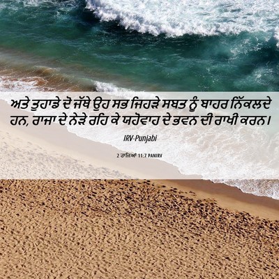 Picture 06 - 2 ਰਾਜਿਆਂ 11:7 PANIRV - ਅਤੇ ਤੁਹਾਡੇ ਦੋ ਜੱਥੇ - Bible Verse Picture