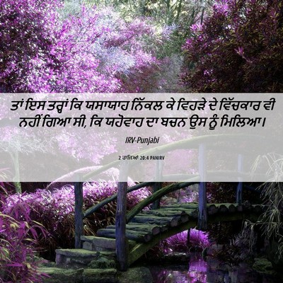 Picture 06 - 2 ਰਾਜਿਆਂ 20:4 PANIRV - ਤਾਂ ਇਸ ਤਰ੍ਹਾਂ ਕਿ - Bible Verse Picture