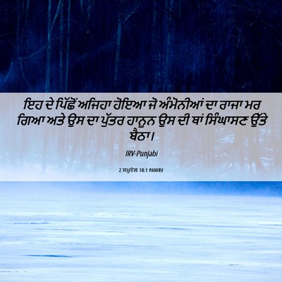 Picture 06 - 2 ਸਮੂਏਲ 10:1 PANIRV - ਇਹ ਦੇ ਪਿੱਛੋਂ ਅਜਿਹਾ - Bible Verse Picture