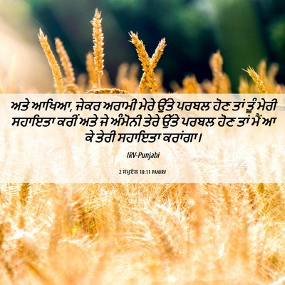 Picture 06 - 2 ਸਮੂਏਲ 10:11 PANIRV - ਅਤੇ ਆਖਿਆ, ਜੇਕਰ - Bible Verse Picture