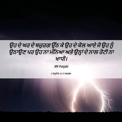 Picture 06 - 2 ਸਮੂਏਲ 12:17 PANIRV - ਉਹ ਦੇ ਘਰ ਦੇ ਬਜ਼ੁਰਗ - Bible Verse Picture