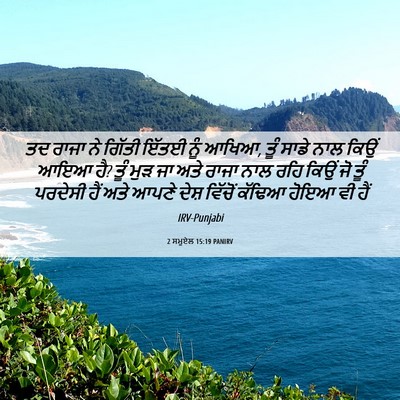 Picture 06 - 2 ਸਮੂਏਲ 15:19 PANIRV - ਤਦ ਰਾਜਾ ਨੇ ਗਿੱਤੀ - Bible Verse Picture
