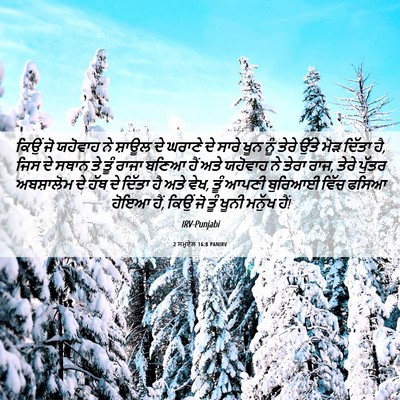 Picture 06 - 2 ਸਮੂਏਲ 16:8 PANIRV - ਕਿਉਂ ਜੋ ਯਹੋਵਾਹ ਨੇ - Bible Verse Picture