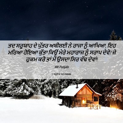 Picture 06 - 2 ਸਮੂਏਲ 16:9 PANIRV - ਤਦ ਸਰੂਯਾਹ ਦੇ ਪੁੱਤਰ - Bible Verse Picture