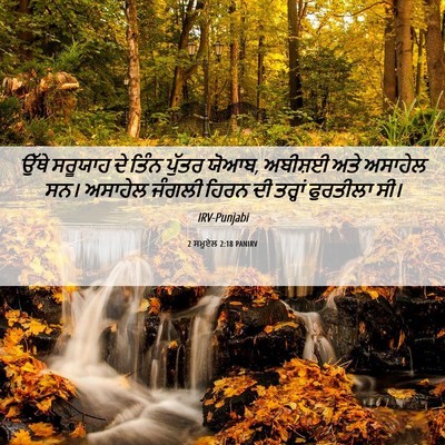Picture 06 - 2 ਸਮੂਏਲ 2:18 PANIRV - ਉੱਥੇ ਸਰੂਯਾਹ ਦੇ - Bible Verse Picture
