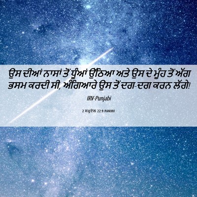 Picture 06 - 2 ਸਮੂਏਲ 22:9 PANIRV - ਉਸ ਦੀਆਂ ਨਾਸਾਂ ਤੋਂ - Bible Verse Picture