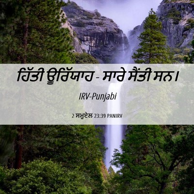 Picture 06 - 2 ਸਮੂਏਲ 23:39 PANIRV - ਹਿੱਤੀ ਊਰਿੱਯਾਹ - - Bible Verse Picture