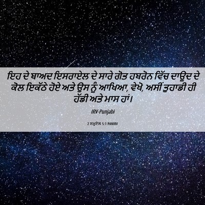 Picture 06 - 2 ਸਮੂਏਲ 5:1 PANIRV - ਇਹ ਦੇ ਬਾਅਦ ਇਸਰਾਏਲ - Bible Verse Picture