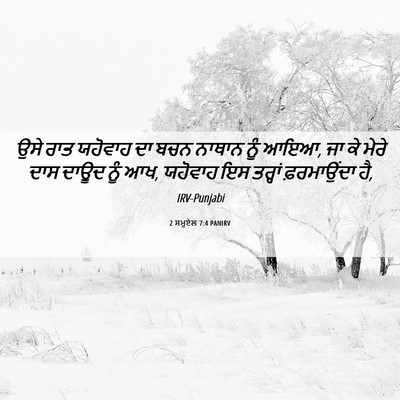 Picture 06 - 2 ਸਮੂਏਲ 7:4 PANIRV - ਉਸੇ ਰਾਤ ਯਹੋਵਾਹ ਦਾ - Bible Verse Picture