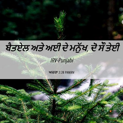 Picture 06 - ਅਜ਼ਰਾ 2:28 PANIRV - ਬੈਤਏਲ ਅਤੇ ਅਈ ਦੇ - Bible Verse Picture